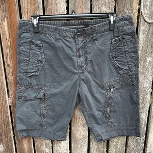 Converse Shorts 36 Chuckin Classic Zipper Cargo Charcoal Mens